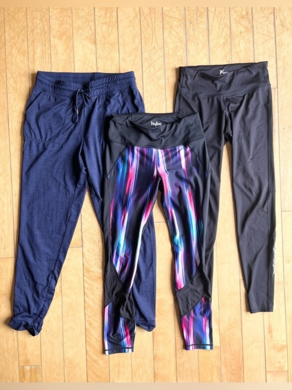 Hyba & Old Navy Active Leggings/Joggers – 3‑Pair Athletic Bundle Size Small